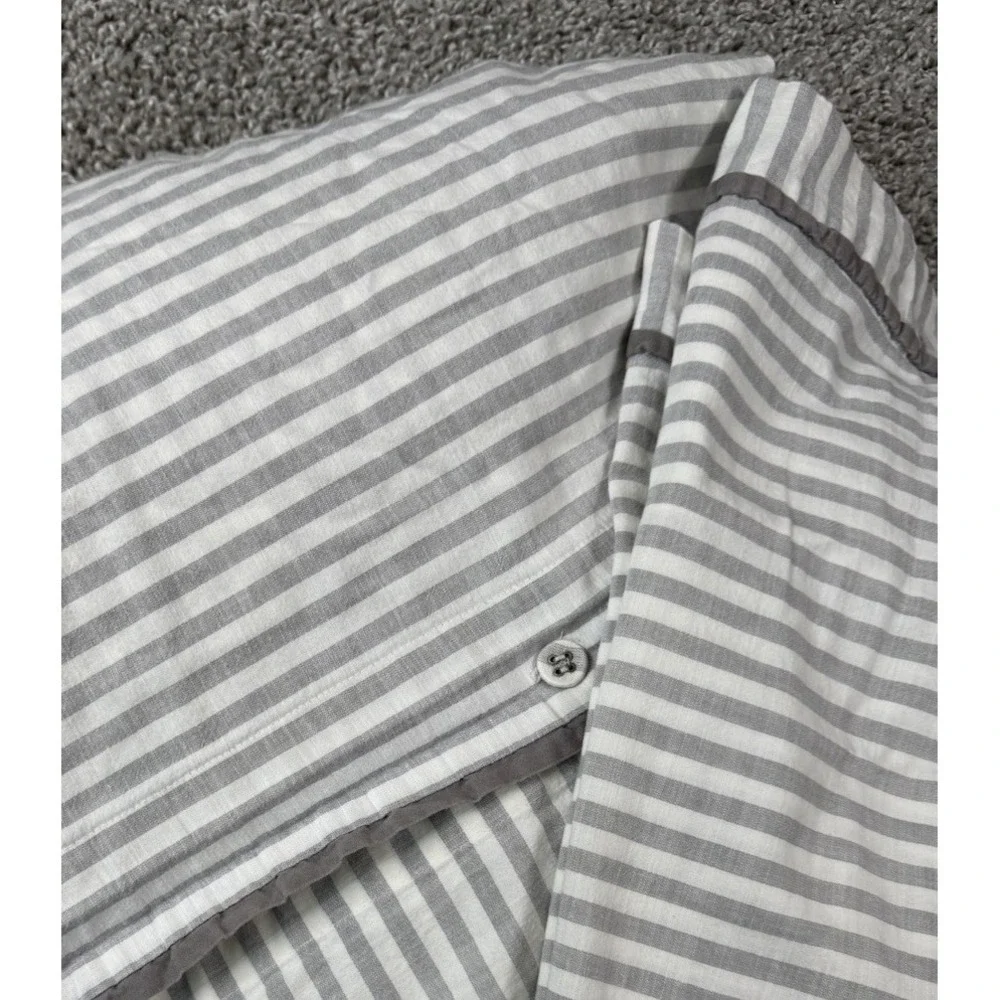 Threshold King Duvet Cover With Shams Gray Stripe - Read